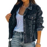 Chaqueta vaquera retro para mujer
